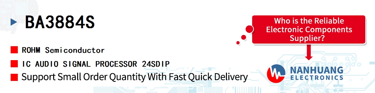 BA3884S ROHM IC AUDIO SIGNAL PROCESSOR 24SDIP