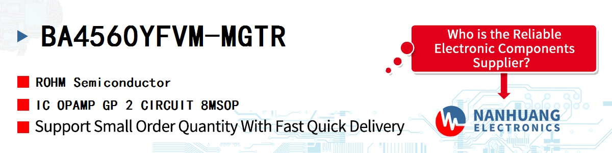 BA4560YFVM-MGTR ROHM IC OPAMP GP 2 CIRCUIT 8MSOP