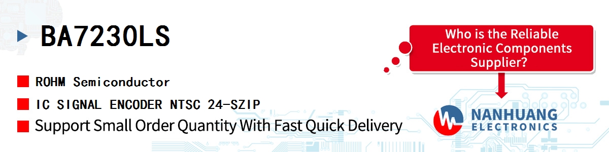 BA7230LS ROHM IC SIGNAL ENCODER NTSC 24-SZIP