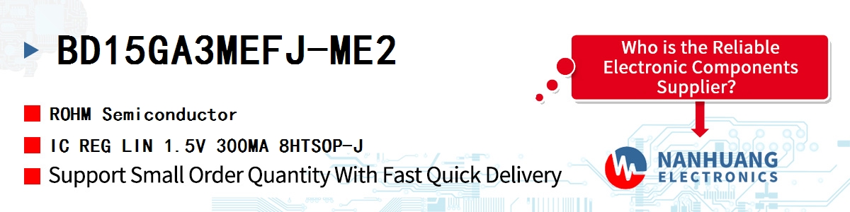 BD15GA3MEFJ-ME2 ROHM IC REG LIN 1.5V 300MA 8HTSOP-J