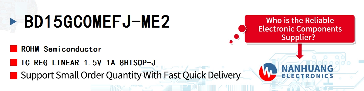 BD15GC0MEFJ-ME2 ROHM IC REG LINEAR 1.5V 1A 8HTSOP-J