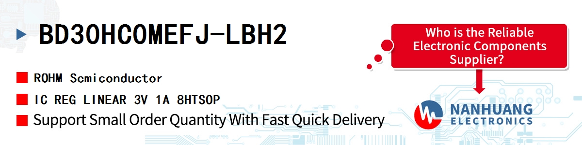 BD30HC0MEFJ-LBH2 ROHM IC REG LINEAR 3V 1A 8HTSOP