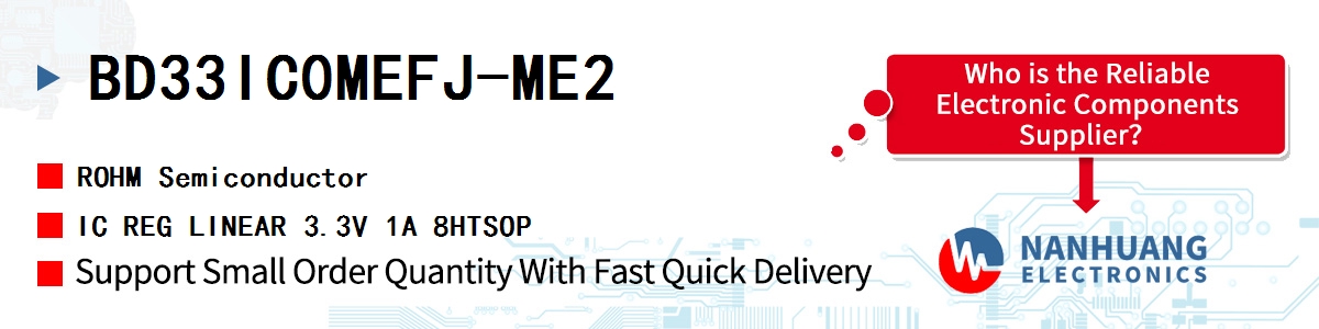 BD33IC0MEFJ-ME2 ROHM IC REG LINEAR 3.3V 1A 8HTSOP