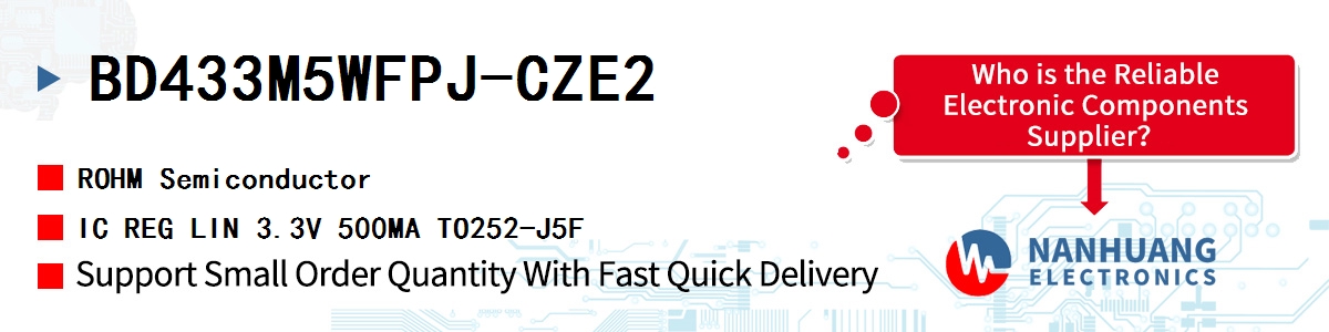 BD433M5WFPJ-CZE2 ROHM IC REG LIN 3.3V 500MA TO252-J5F