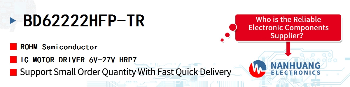 BD62222HFP-TR ROHM IC MOTOR DRIVER 6V-27V HRP7