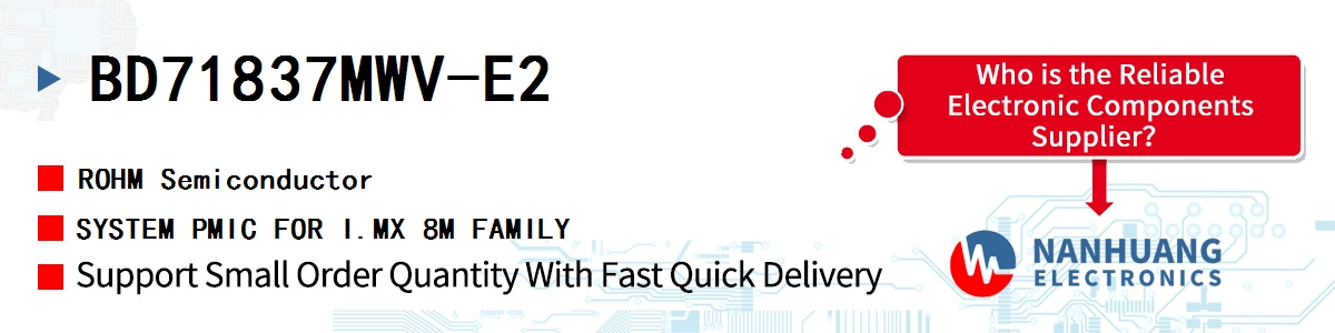 BD71837MWV-E2 ROHM SYSTEM PMIC FOR I.MX 8M FAMILY