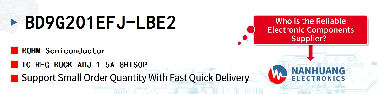 BD9G201EFJ-LBE2 ROHM IC REG BUCK ADJ 1.5A 8HTSOP