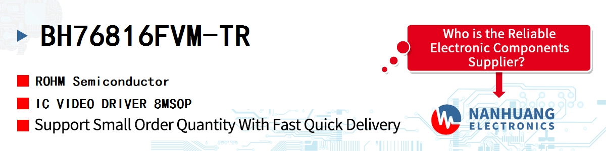 BH76816FVM-TR ROHM IC VIDEO DRIVER 8MSOP