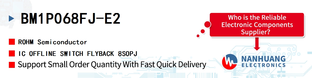 BM1P068FJ-E2 ROHM IC OFFLINE SWITCH FLYBACK 8SOPJ