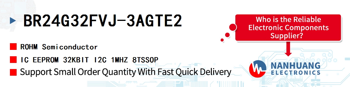 BR24G32FVJ-3AGTE2 ROHM IC EEPROM 32KBIT I2C 1MHZ 8TSSOP