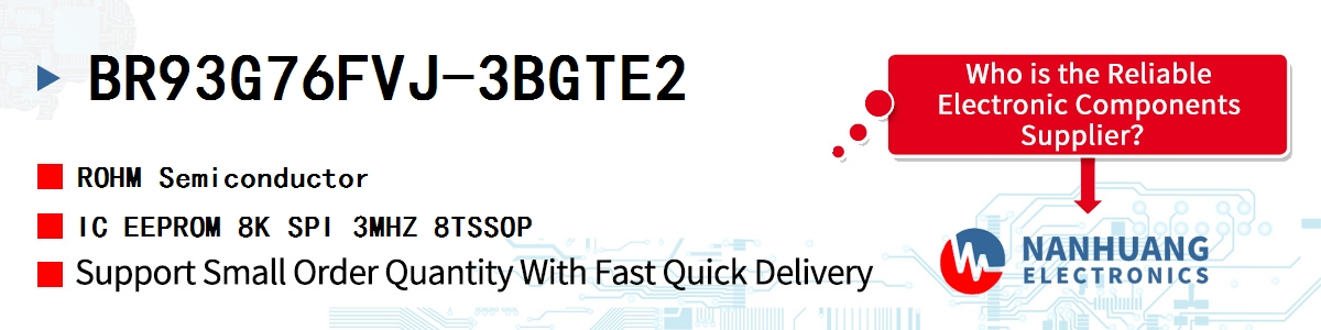 BR93G76FVJ-3BGTE2 ROHM IC EEPROM 8K SPI 3MHZ 8TSSOP