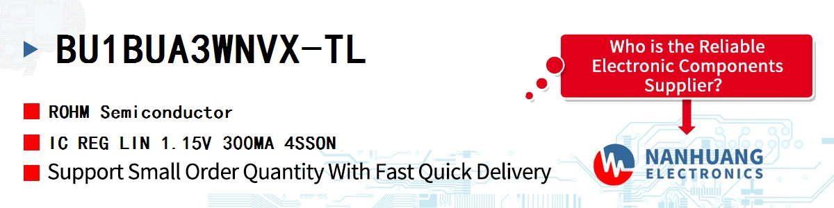 BU1BUA3WNVX-TL ROHM IC REG LIN 1.15V 300MA 4SSON