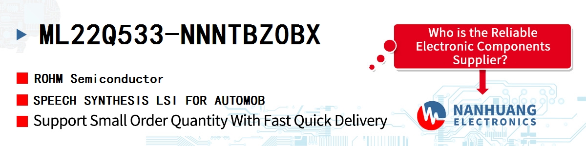 ML22Q533-NNNTBZ0BX ROHM SPEECH SYNTHESIS LSI FOR AUTOMOB