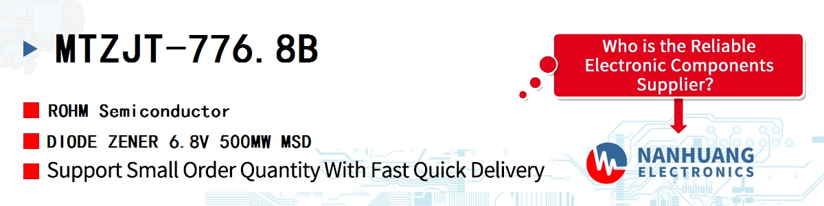 MTZJT-776.8B ROHM DIODE ZENER 6.8V 500MW MSD