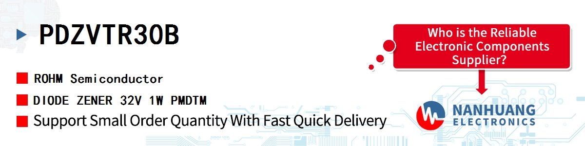PDZVTR3.0B ROHM DIODE ZENER 3V 1W PMDTM