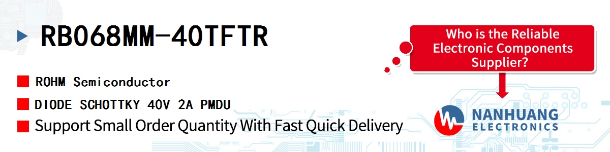 RB068MM-40TFTR ROHM DIODE SCHOTTKY 40V 2A PMDU