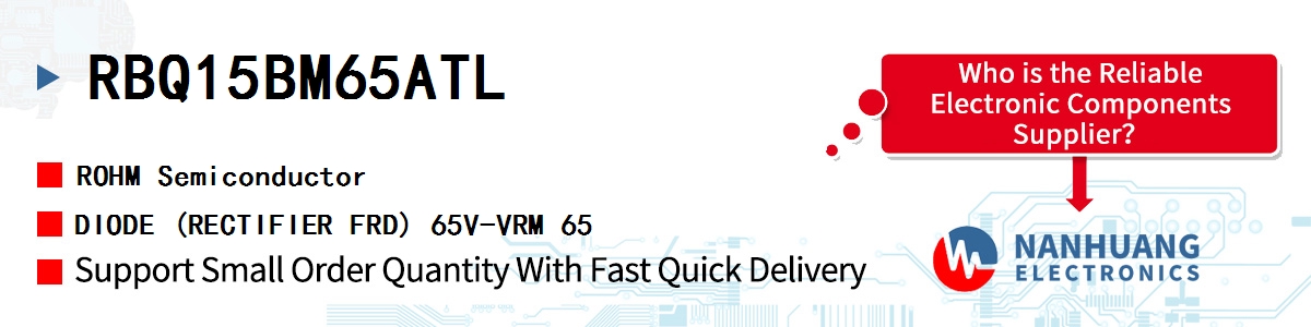 RBQ15BM65ATL ROHM DIODE (RECTIFIER FRD) 65V-VRM 65