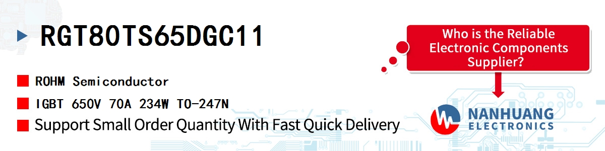 RGT80TS65DGC11 ROHM IGBT 650V 70A 234W TO-247N