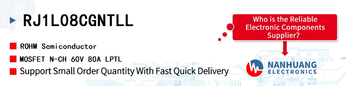 RJ1L08CGNTLL ROHM MOSFET N-CH 60V 80A LPTL