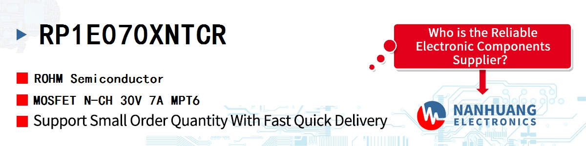 RP1E070XNTCR ROHM MOSFET N-CH 30V 7A MPT6