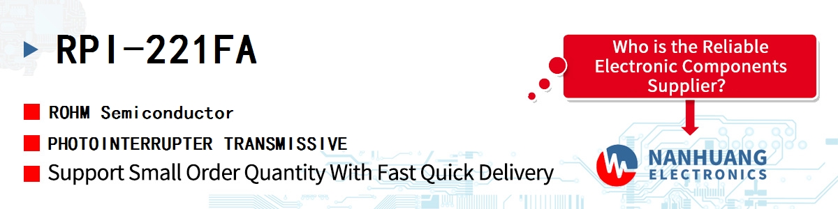 RPI-221FA ROHM PHOTOINTERRUPTER TRANSMISSIVE