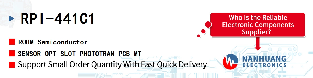 RPI-441C1 ROHM SENSOR OPT SLOT PHOTOTRAN PCB MT