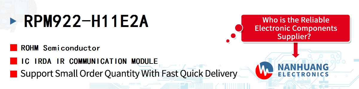 RPM922-H11E2A ROHM IC IRDA IR COMMUNICATION MODULE