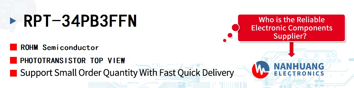 RPT-34PB3FFN ROHM PHOTOTRANSISTOR TOP VIEW